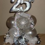 Anniversary Silver 25th topiary CP