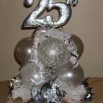 Anniversary Silver 25th topiary CP