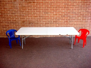 Table Kiddie 6' white folding