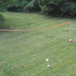 Volleyball Game ball and net