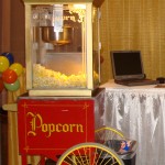 Popcorn cart stand