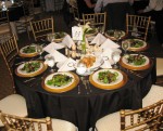 charger gold Table linens (2)