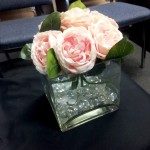 square vase floral with gemstones