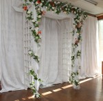 Arch Bridal Garden Pipe and Drape Decorated