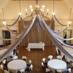 silver-lighted-ceiling-swags-fabric-for-wedding-reception-decor