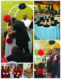 Wedding Black White Red